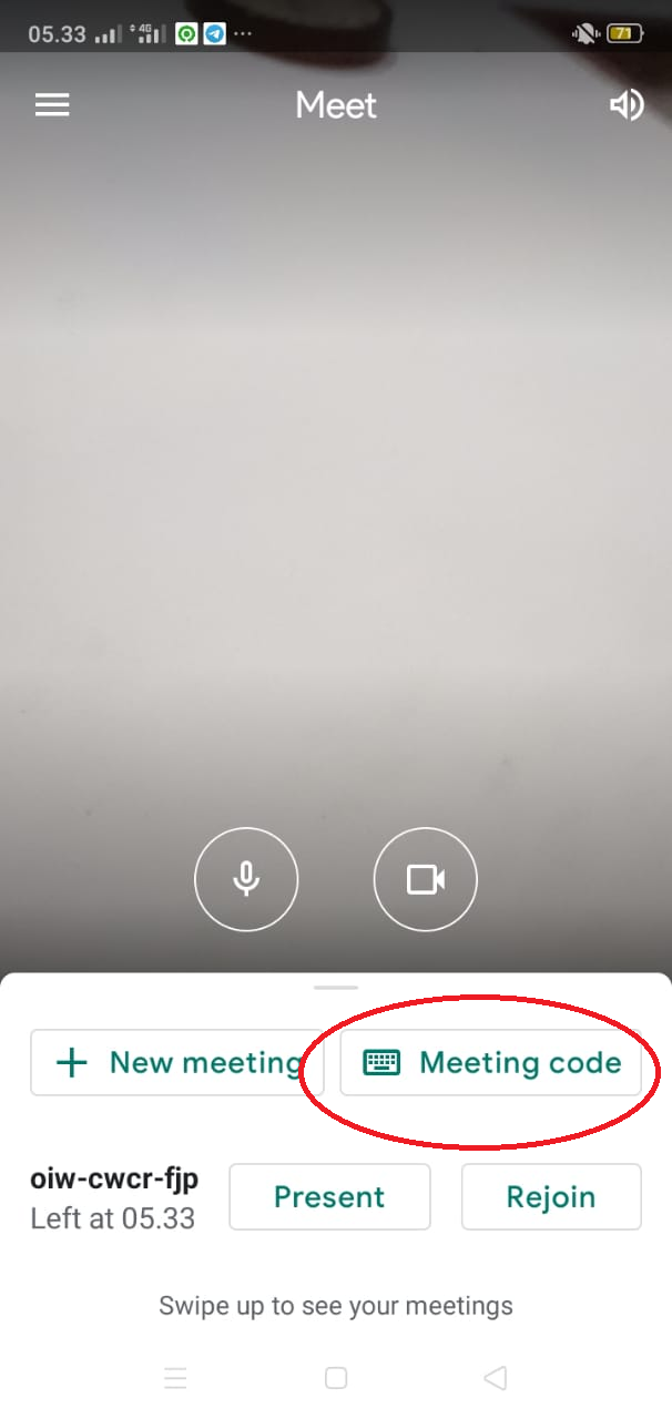 Cara Google Meet di HP 3