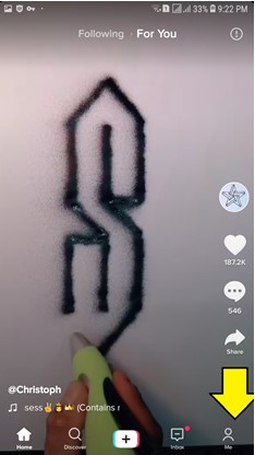 Cara Mengubah ID Tiktok klik menu saya